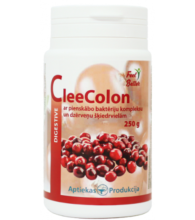 Pienskābās baktērijas / CleeColon ar dzērveņu šķiedrvielām (250g)