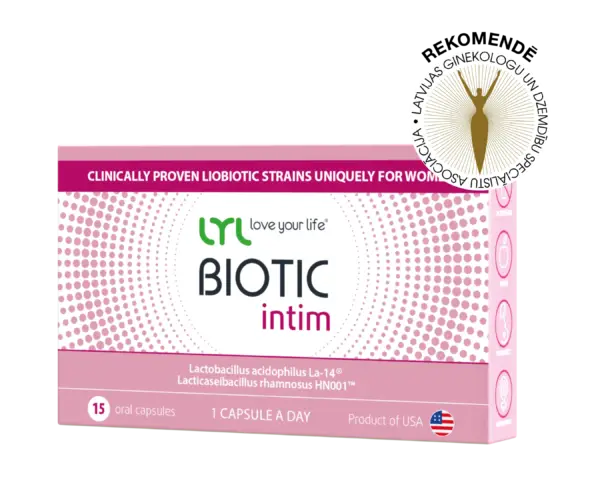 Sievietes intīmajai veselībai / LYL INTIM Biotic (15 kapsulas)