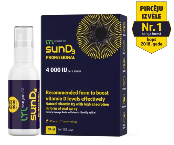 Vitamīns D3 / LYL SunD3 4000IU (50ml)