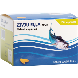 Zivju eļļa 1000 (100 kapsulas)