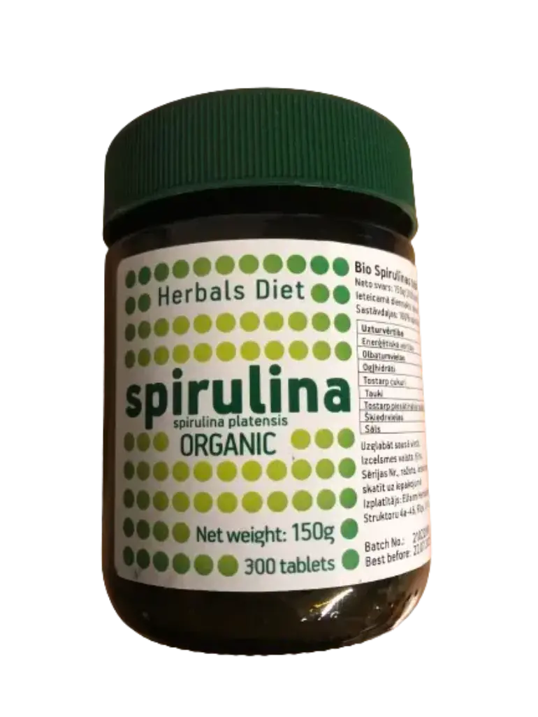 Spirulīns / Spirulina Organic (300 tabletes)