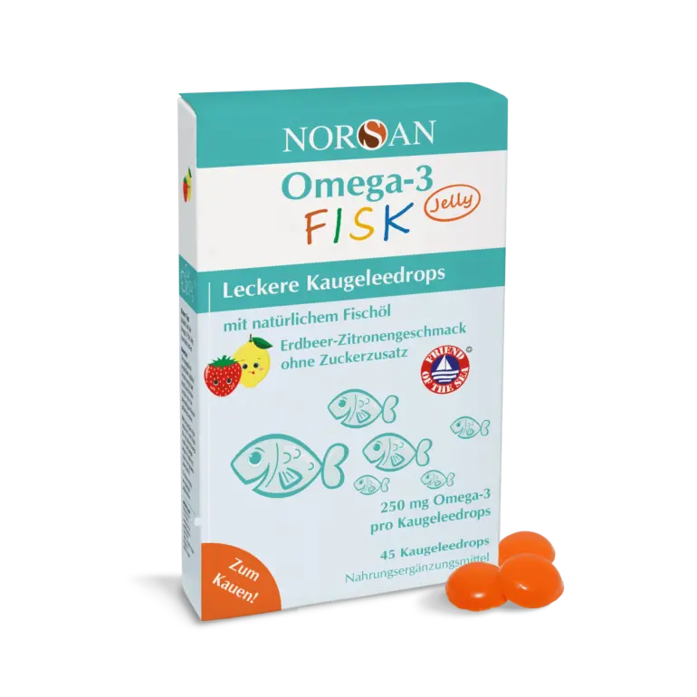 Zivju eļļa bērniem / Omega 3 FISK JELLY (45 želejas)