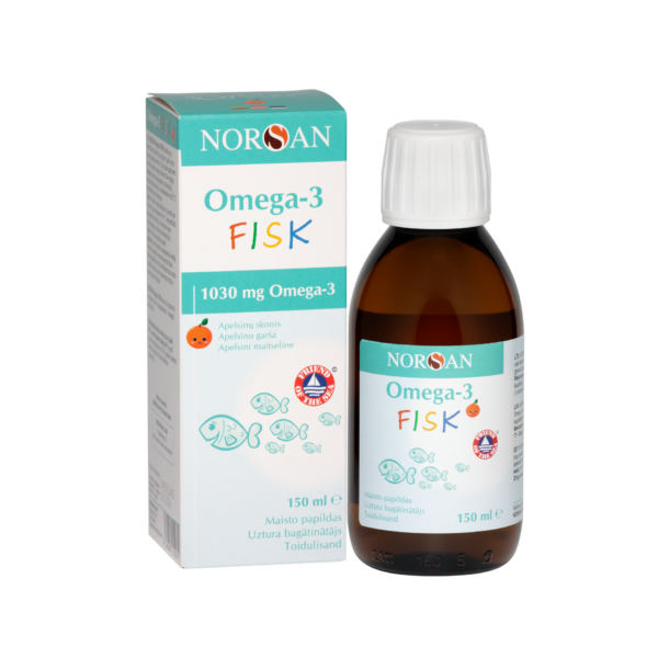 Zivju eļļa bērniem / Omega 3 FISK EĻĻA (150ml)