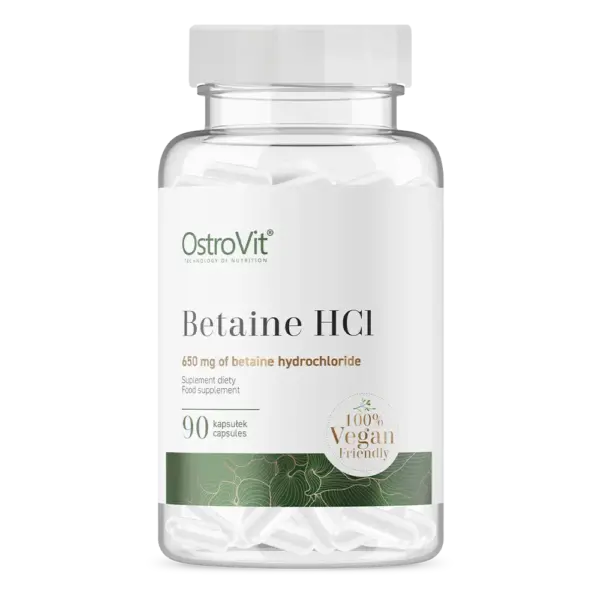 Betaīna hidrohlorīds / Betaine HCL (90 kapsulas)