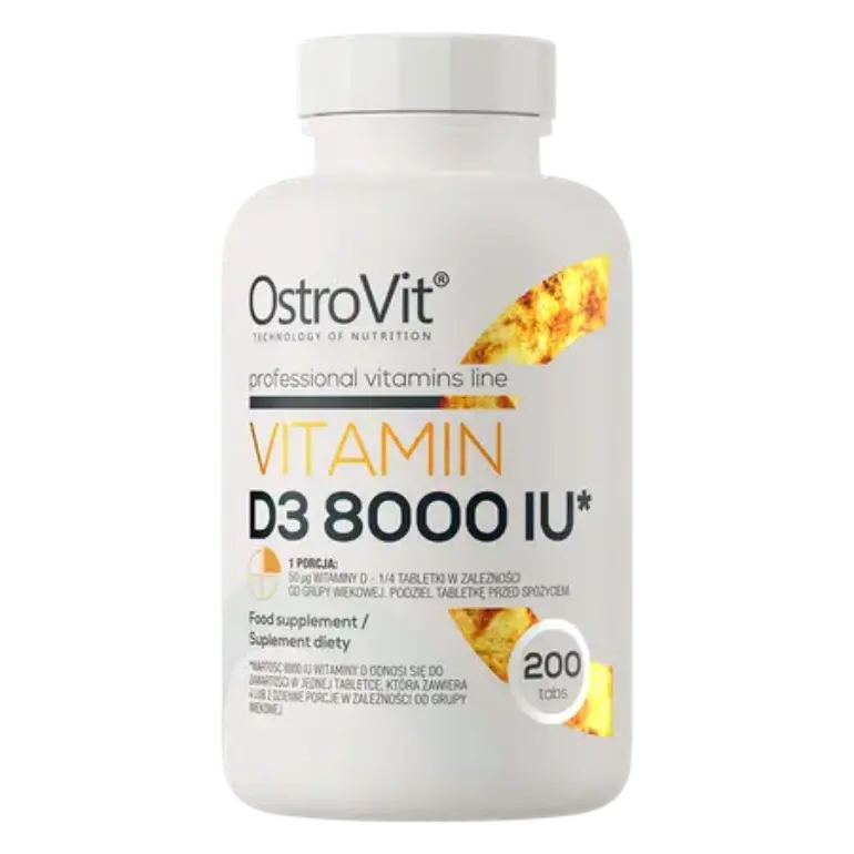 Vitamīns D3 8000IU (200 tabletes)