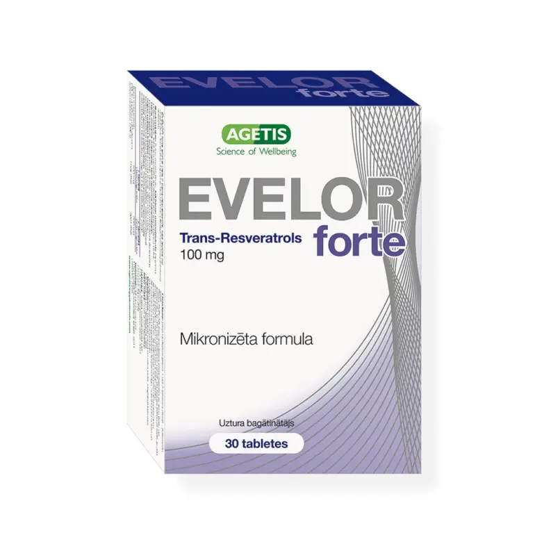 Trans-resveratrols / Evelor forte 100mg (30 tabletes)