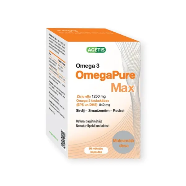 Zivju eļļa / OmegaPure Max (60 kapsulas)