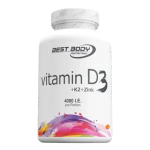D3 vitamīns + K2 + Cinks / Vitamin D3 + K2 + Zinc (80 tabletes)