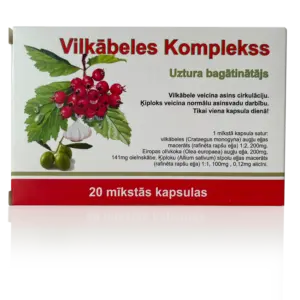 Vilkābeles komplekss (20 kapsulas)