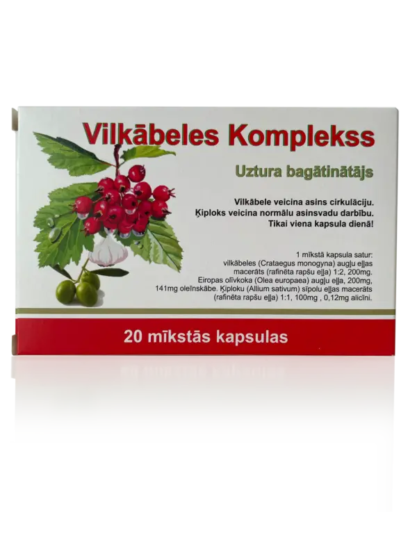 Vilkābeles komplekss (20 kapsulas)