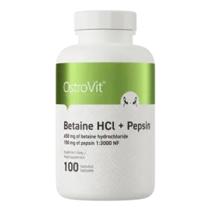 Betaine HCL + PEPSIN (100 kapsulas)
