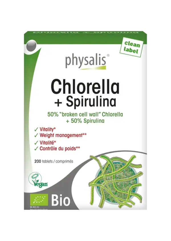 Hlorella + Spirulīns / Chlorella + Spirulina (200 tabletes)