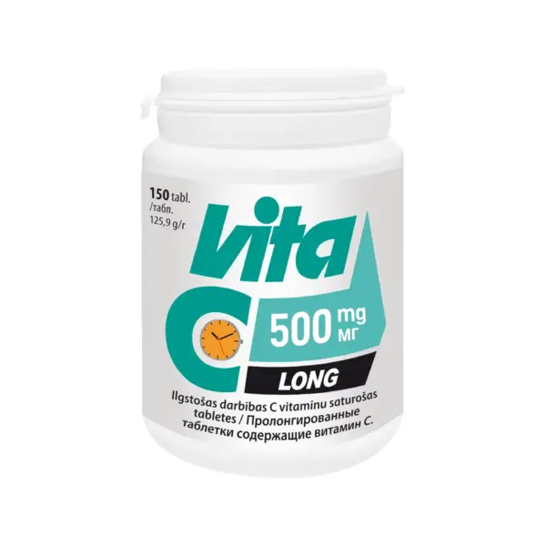 Vitamīns C / Vita C 500 LONG (150 tabletes)