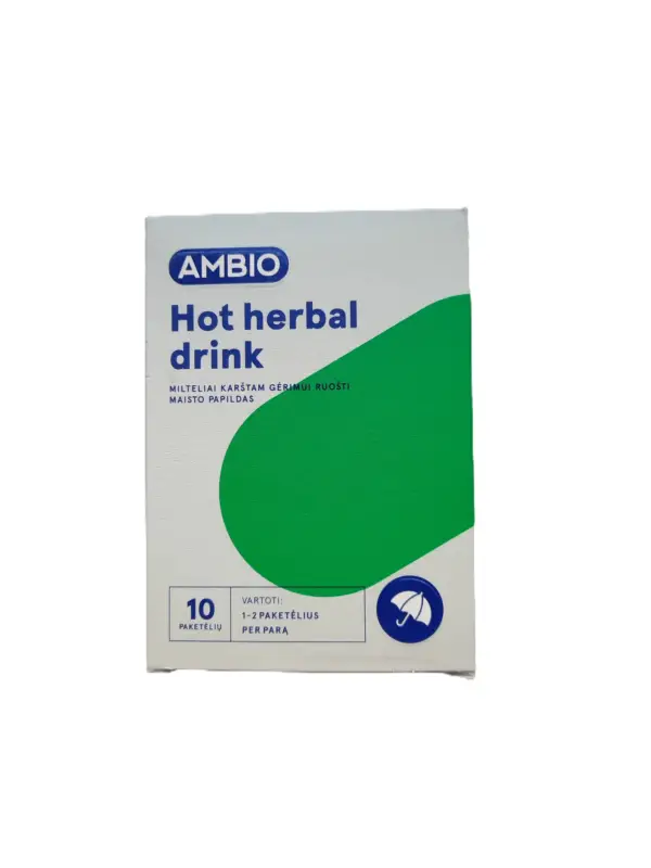 Karstā dzēriena pagatavošanai / Ambio Hot herbal drink (10 paciņas)