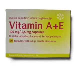 A un E vitamīns / Vitamin A+E (30 kapsulas)