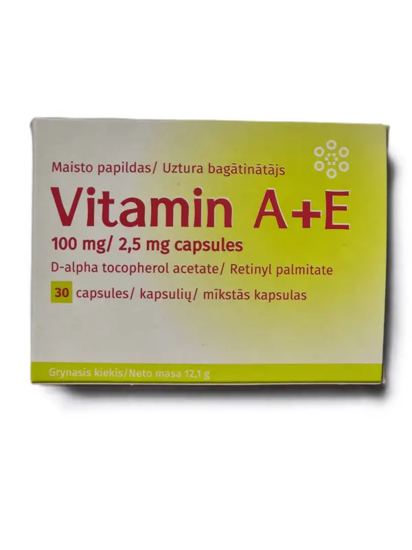 A un E vitamīns / Vitamin A+E (30 kapsulas)