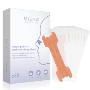 Deguna plāksteri elpošanas atvieglošanai (30 plāksteri)