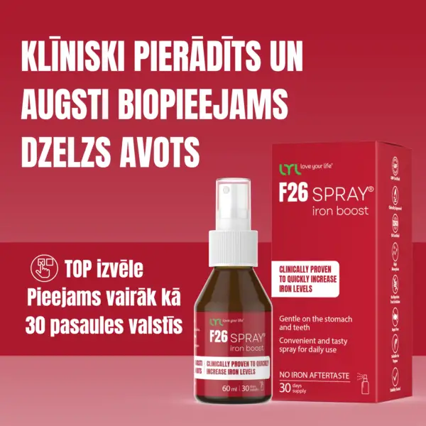 Dzelzs aerosols / F26 SPRAY Iron Boost (60ml) - Image 3