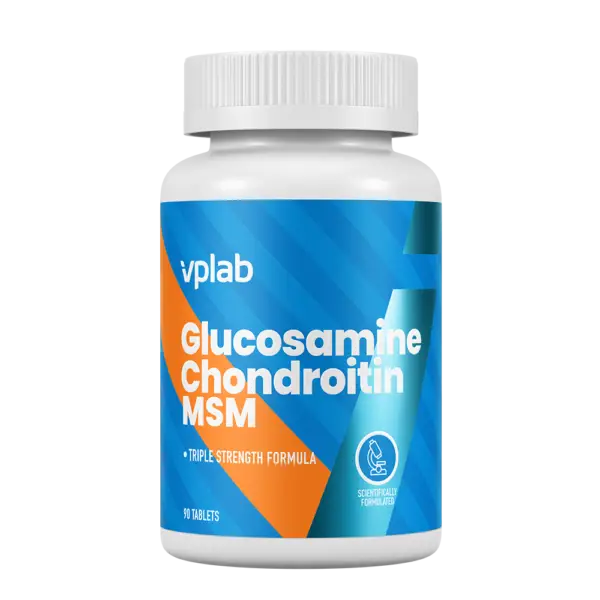 Glikozamīns / Glucosamine & Chondroitin + MSM (90 tabletes)