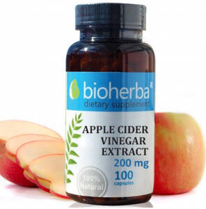 Ābolu sidra etiķis / Apple cider Vinegar Extract (100 kapsulas)