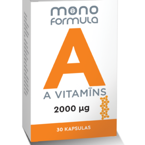 A vitamīns (30 kapsulas)
