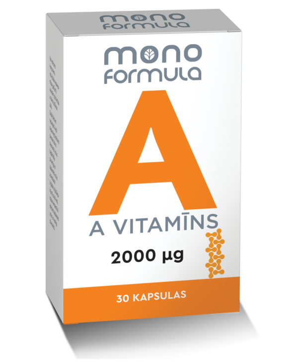 A vitamīns (30 kapsulas)