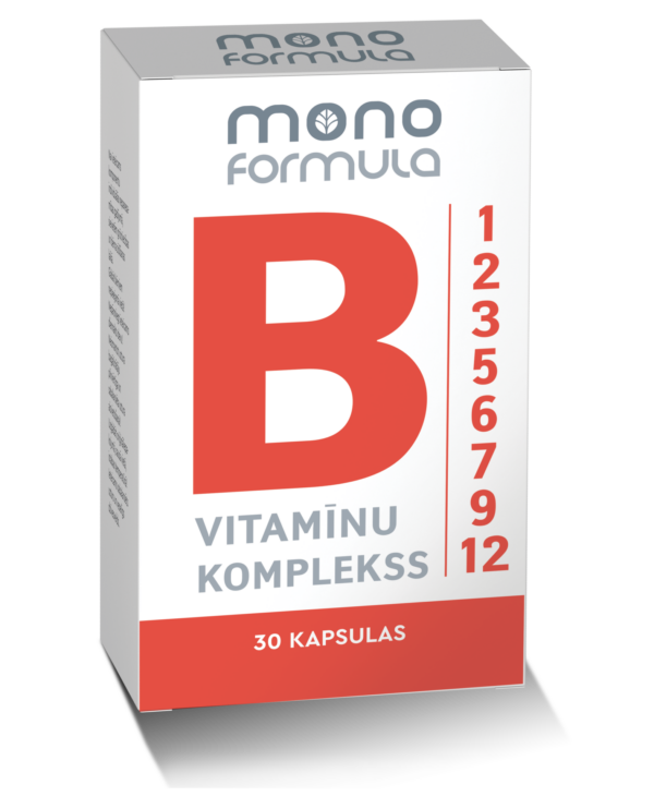 B vitamīnu komplekss (30 kapsulas)