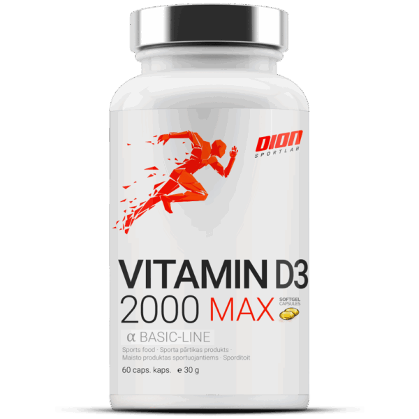 Vitamīns D3 / Vitamin D3 2000 MAX (60 kapsulas)