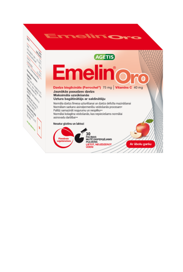 Dzelzs bisglicināts / Emelin Oro (30 paciņas)