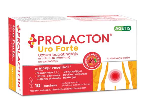 Urīnceļu veselībai / PROLACTON Uro Forte (10 paciņas)