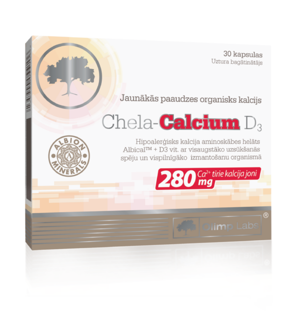 Kalcijs & D3 vitamīns / Chela Calcium D3 (30 kapsulas)