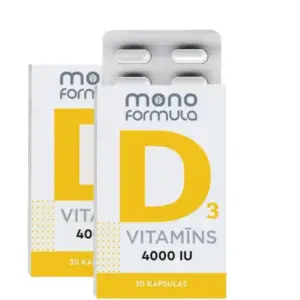 Vitamīns D3 4000 (30 kapsulas)