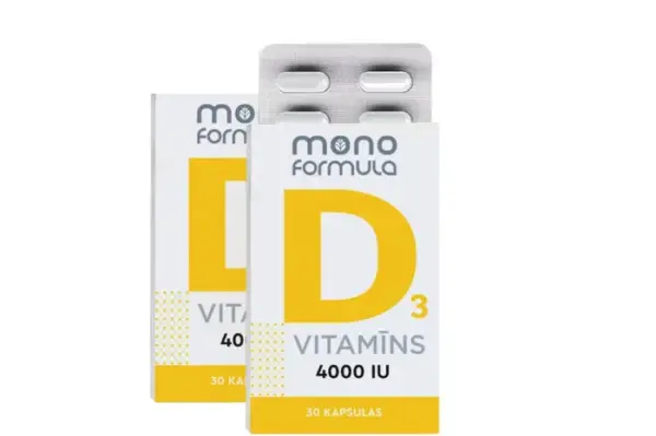 Vitamīns D3 4000 (30 kapsulas)