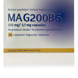 Magnijs + B6 / MAG200B6 (60 kapsulas)