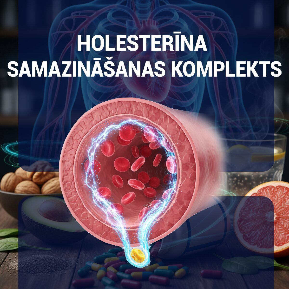 Holesterīna samazināšanas komplekts