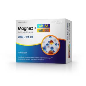 Magnijs + B6 + D3 / Magnez + wit. B6 + wit. D3 (50 kapsulas)