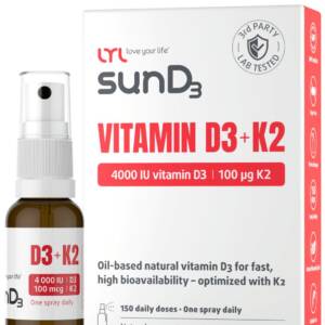 LYL sunD3 D3 4000 + K2, sprejs (15 ml)
