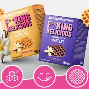 Mīkstās vafeles / fitking delicious waffles (6 gab.)