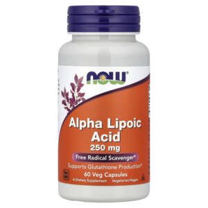 Alfa liposkābe / Alpha Lipoic Acid 250 mg ( 60 veģetārās kapsulas)