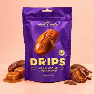 Dateles šokolādē DRIPS / Dave & Jon’s (100g)
