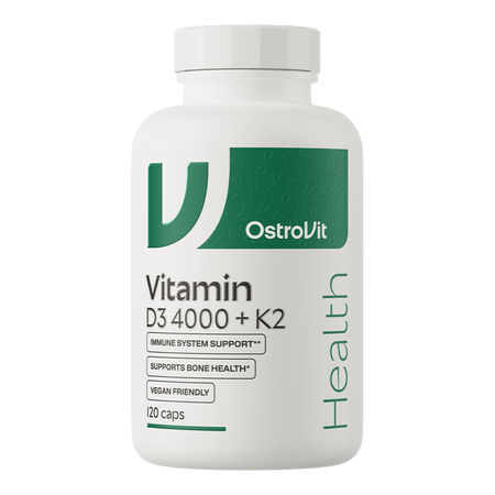 Vitamin D3 4000 + K2 VEGE (120 kapsulas)